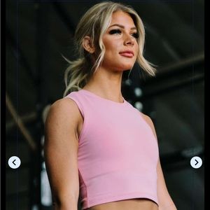 ZYIA | Pink Stronger Crop Tank